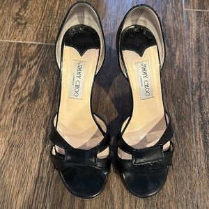 Jimmy Choo black women's shoe size 7 1/2 shoe.